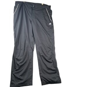 Adidas ClimaProof Wind Pants Mens XL Black Zipper Cuffs Outdoor Athletic‎ Track